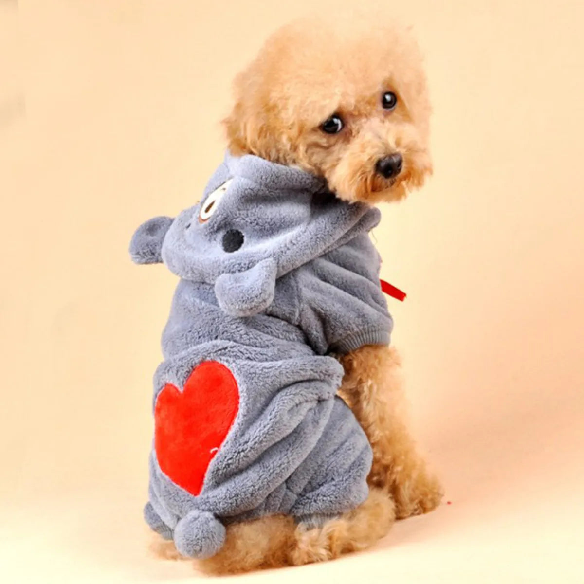 Cute Winter Dog Hoodie – Coral Fleece Warm Puppy Jacket Sweatshirt for Small Dogs & Cats | Soft Cozy Pet Sweater