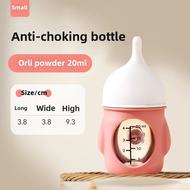 New pet milk bottle cat dog bionic anti-choking newborn puppy cat silicone bottle drinking milk see scale