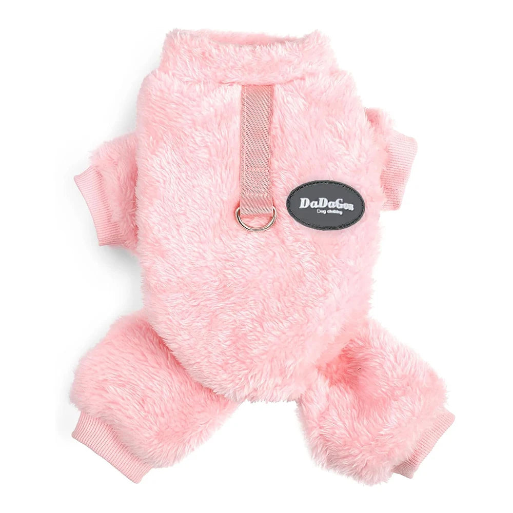 Dog Sweaters for Small Dogs Winter Pet Clothes Boy Girl Fleece Puppy Pajamas Doggie Outfits for Chihuahua Yorkie Cat Apparel