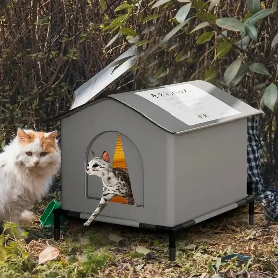 Cat Nest Waterproof Stray Cat House Outdoor Feral Large Capacity Pet Rainproof Moisture Large Winter Warm Love Stray Cat Nest