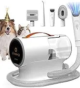 Dog Grooming Vacuum, Kit,12000Pa Strong Pet for S, 2L Large Capacity Shedding Hair, , 5 Tools, Quiet,PG100
