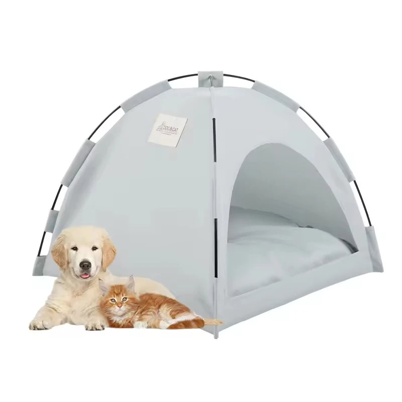 Pet Tent Bed Cats House Supplies Products Accessories Warm Cushions Furniture Sofa Basket Beds Winter Clamshell Kitten Tents Cat