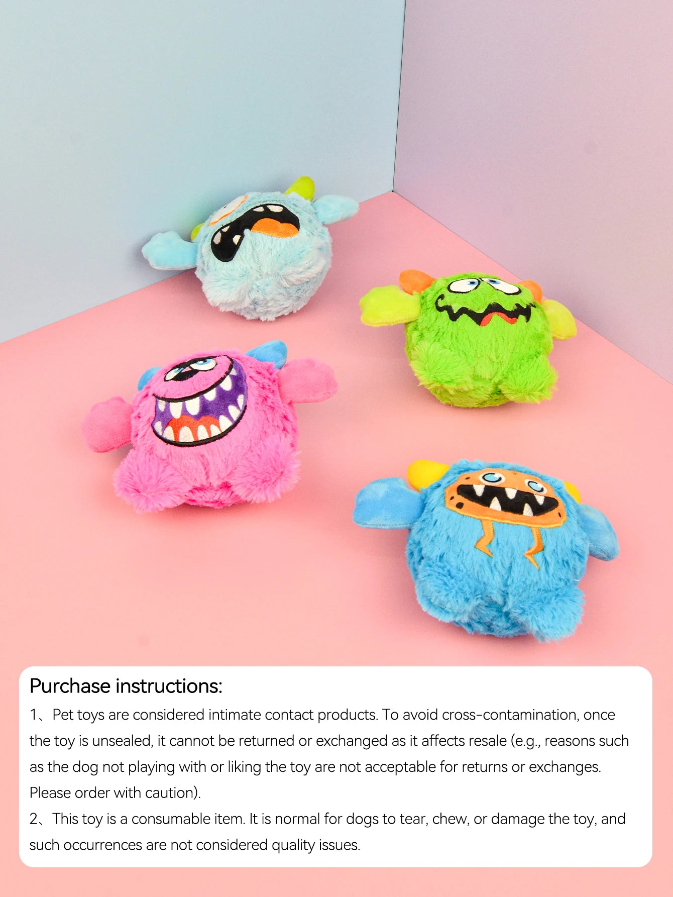 1 Pcs Active Moving Dog Plush Squeaky Small Balls Enjoying Dog Interactive Toys 2-in-1 Designer Pet Gift For Halloween