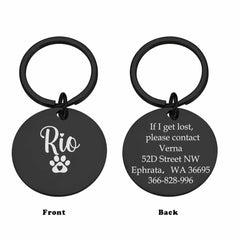 1pc Cartoon Personalized Text Personalized Dog Tags Customized Dog Collar With Name Customized Pet Print Medal For Pets