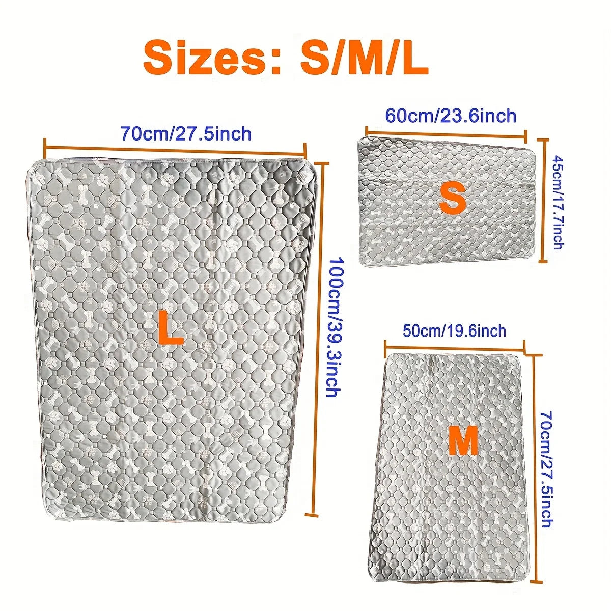 4 Layer Washable Dog Pee Pad, Pet Cat Training Pads, Reusable Puppy Whelping Pads,Protective Non-slip Blanket Mats for dog cage