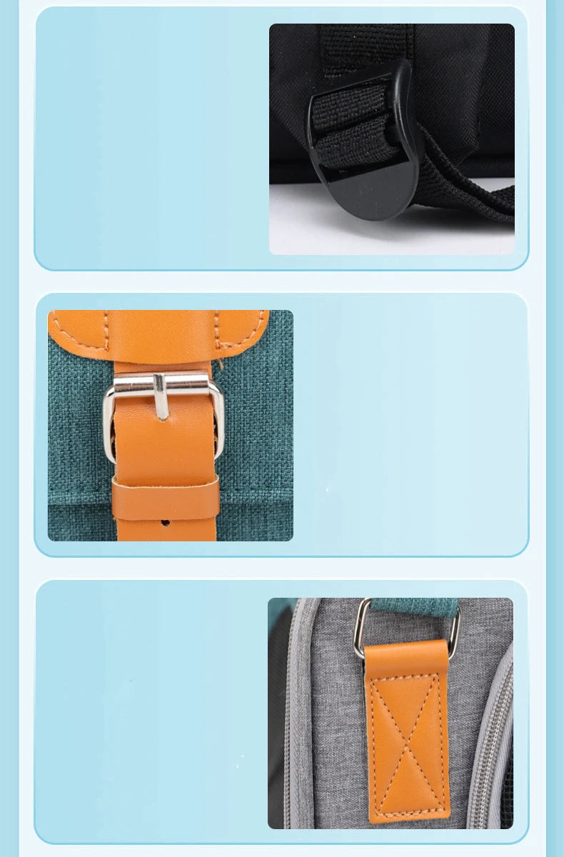 Pet Carrier Backpack for Cats Three-Sided Breathable Thickened Wear-Resistant Sun-Protective Travel Cat Bag Portable Pet Luggage