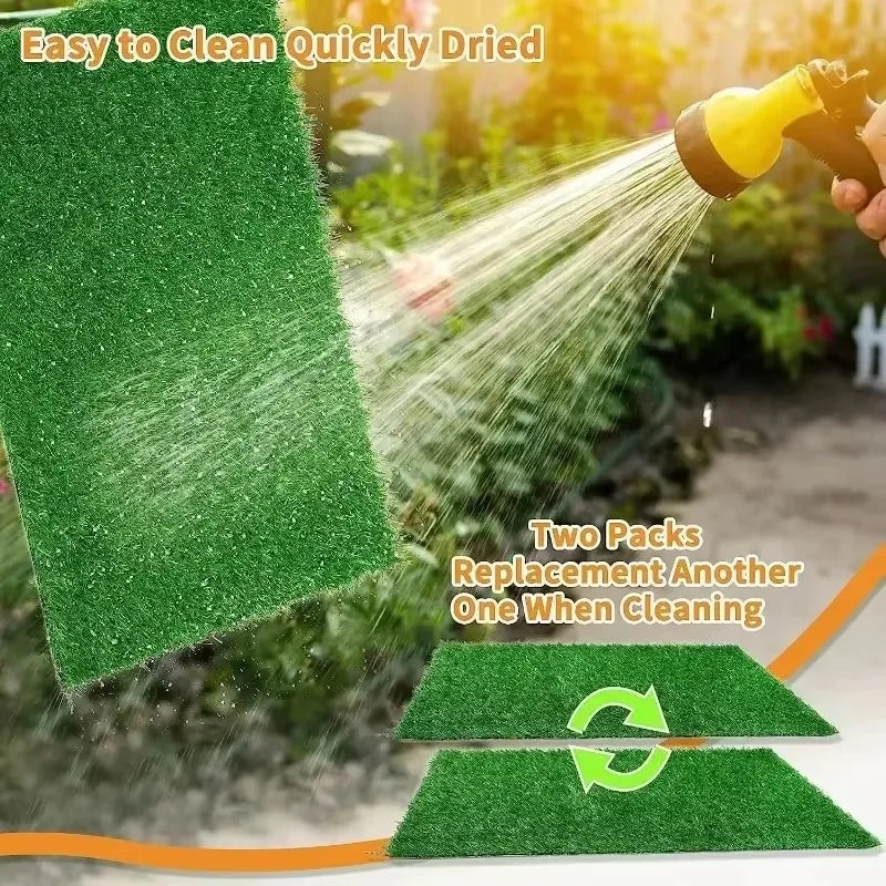 Artificial Grass Dog Toilet Puppy Cat Training Lawn Mat Pet Lawn Kitten Puppy Pee Grass Pad Kid Crawling Mat Dog Accessories