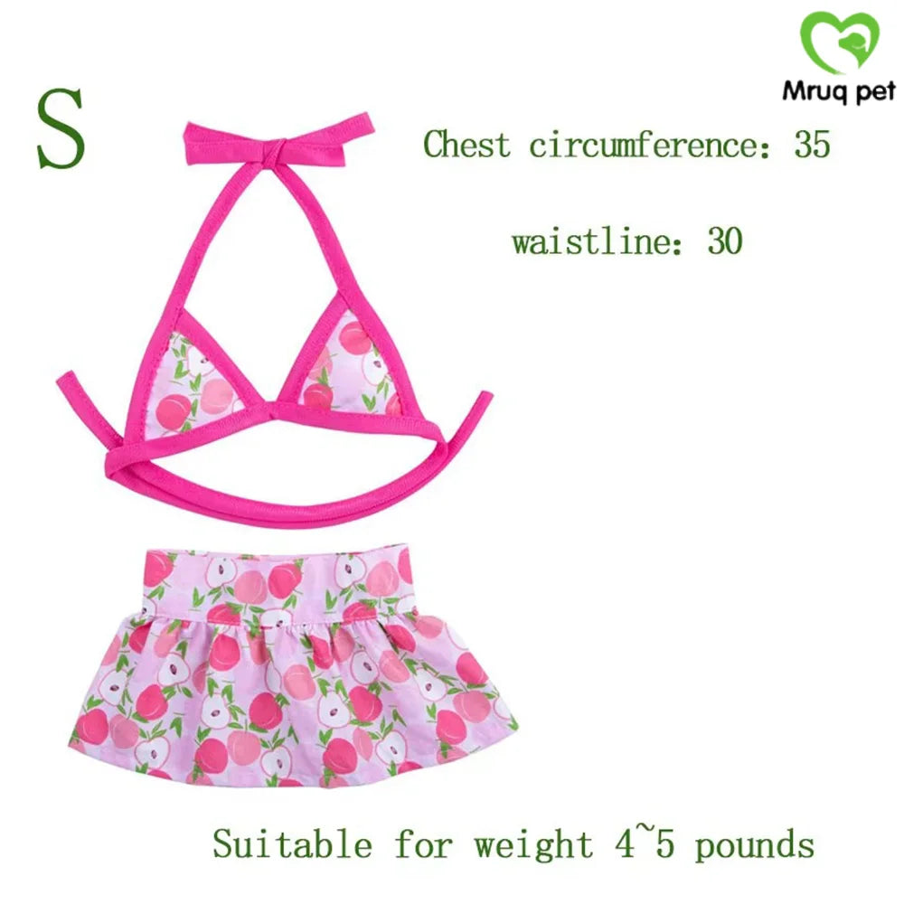 1PCS Summer Pet Clothes Dog Bikini Beach Clothes Cute Puppy Fashion Swimsuit Clothes Pet Supplies For Dogs and Cats Pet Products