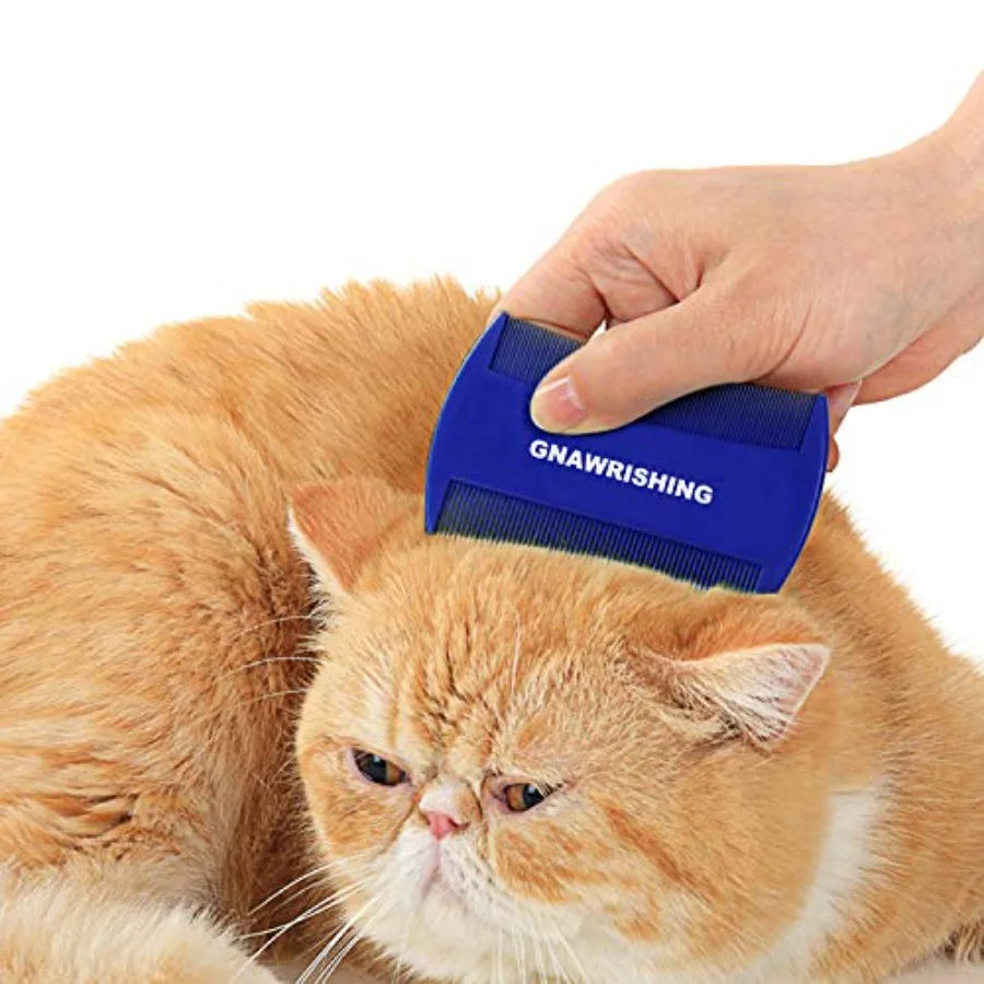 Flea Comb 4Pcs with High Strength Teeth Pet Tear Stain Remover Combs Pet Dog Cat Grooming Comb Set Effective Float Hair Remover