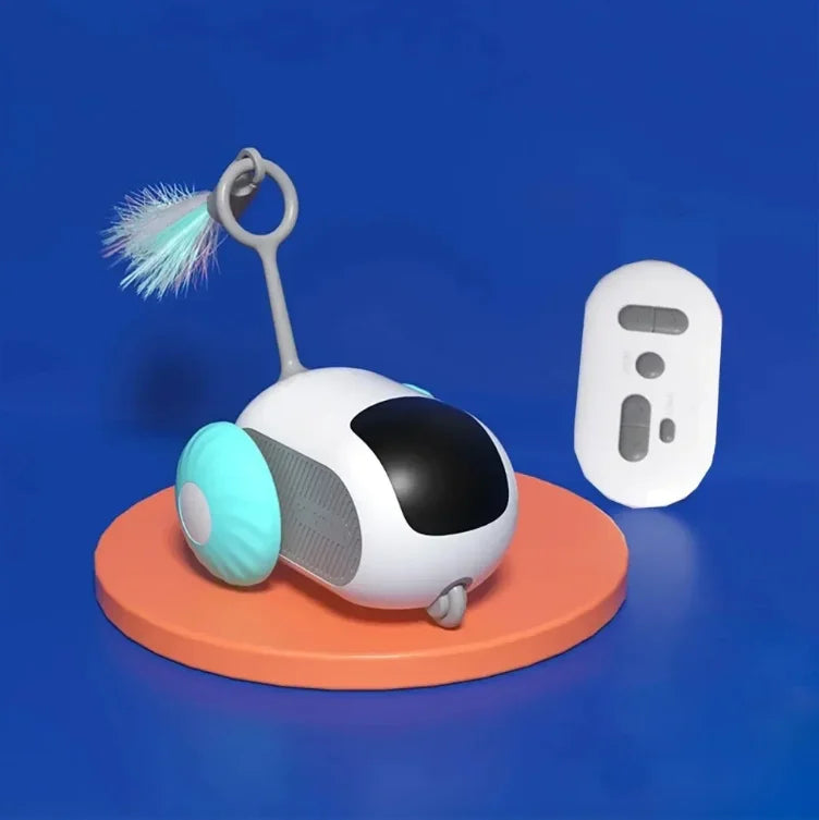 Electric cat toy remote control sports car self entertainment toy suitable for cats indoor interactive intelligent sports car