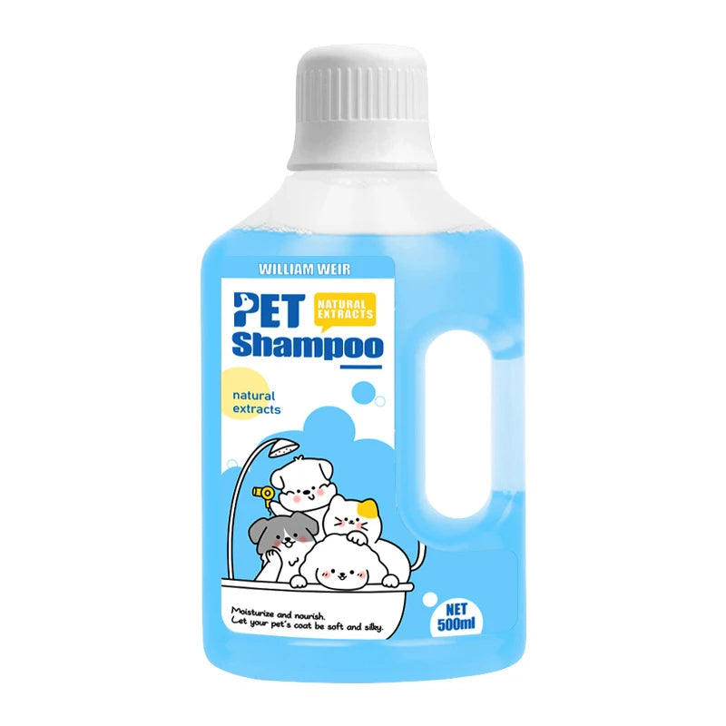 500ml Pet Shower Gel Gentle Cleaning Deodorizing Anti-itching Long-Lastin Fragrance Bath Shampoo for Puppy Cat Pet Care Supplies