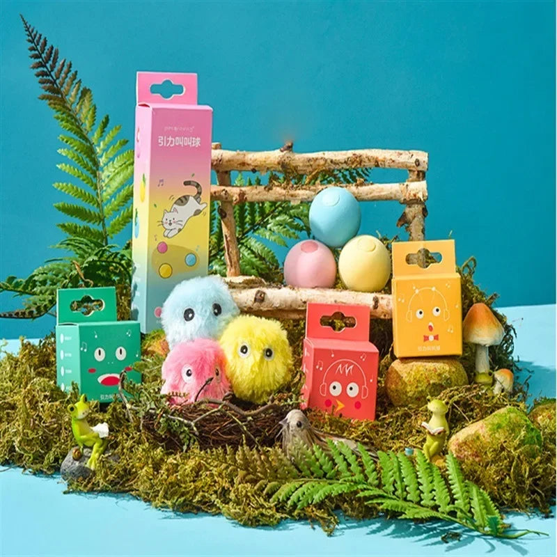 Cat Toys Smart Interactive Ball Catnip Cat Training Toy Pet Playing Ball for Cats Kitten Kitty Pet Squeaky Toy Supplies Products