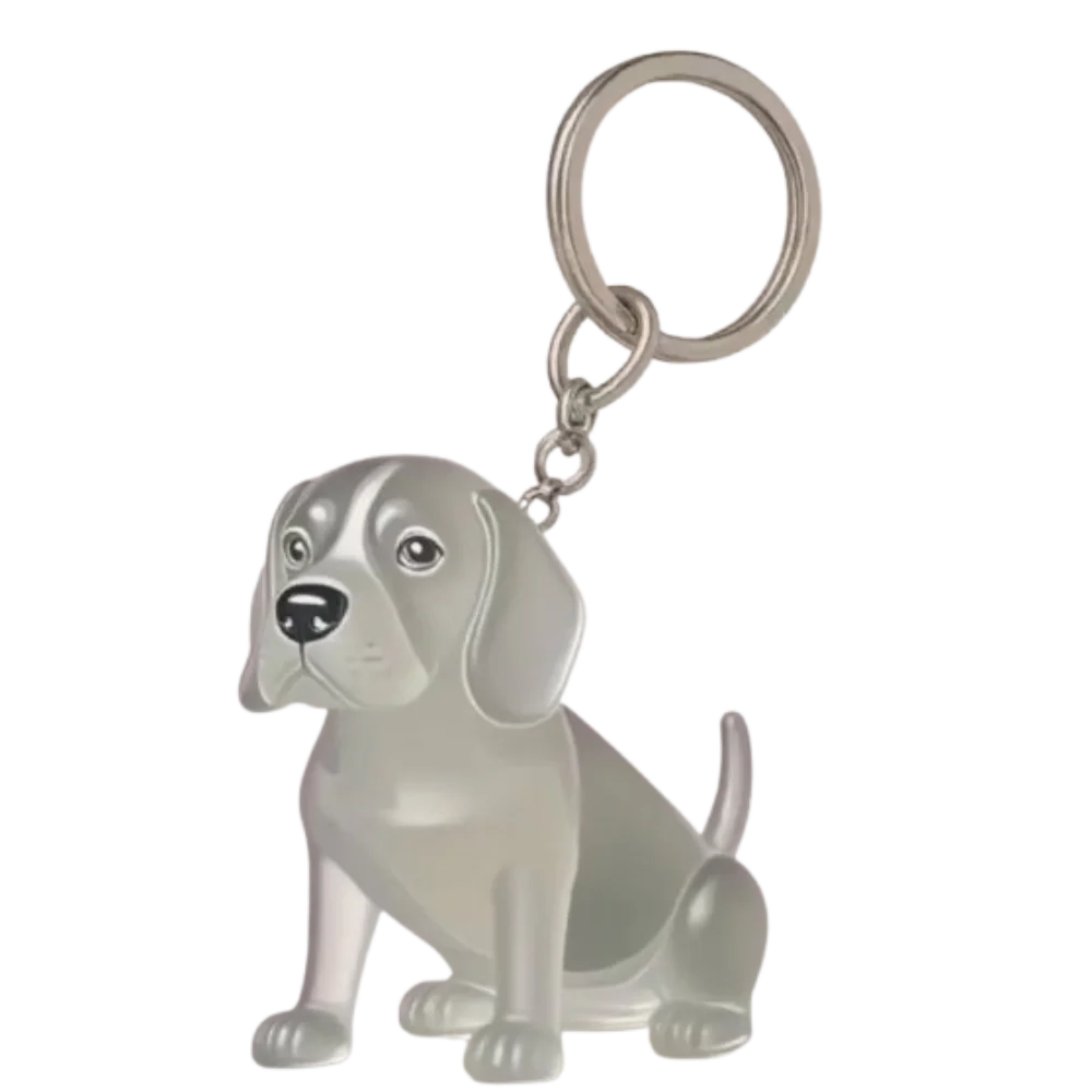 Dog Shape Dog Hair Storage Box Transparent DIY Handmade Pet Hair Keychain Hair Grooming Acrylic Puppy Pendants Jewelry Gift