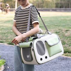 Portable Dog And Cat Bag, New Pet Bag, Summer Cat Outdoor Bag, Large Capacity Breathable Single Shoulder Diagonal Cross Bag