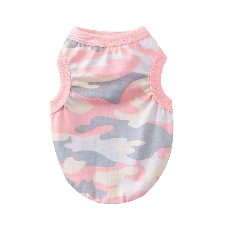 Cotton Vest Dogs Clothes For Small Dogs Chihuahua Clothes Summer Animals Cartoon Vest Dog T-Shirt For Small Dog Medium Yorkshire