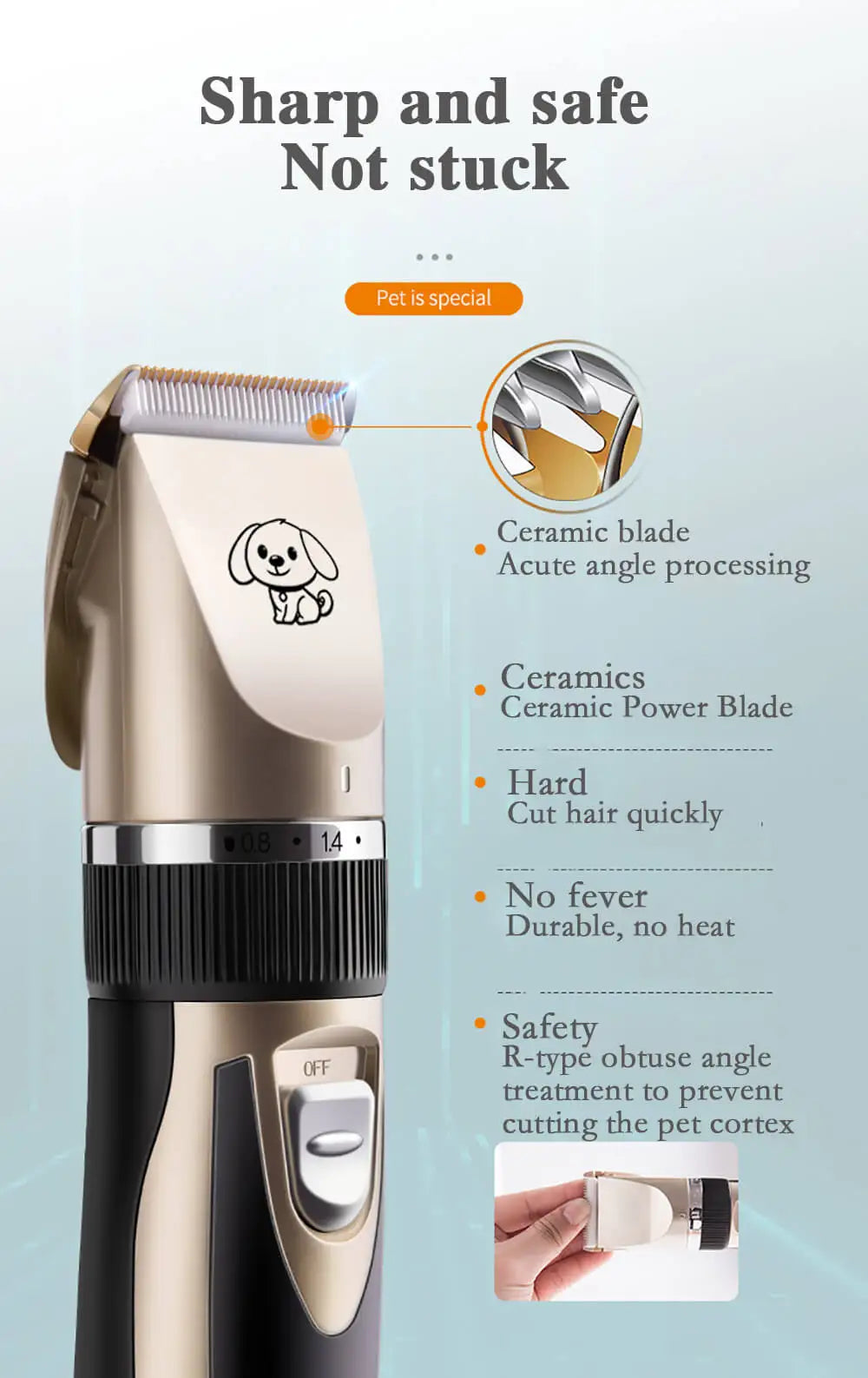 Dog Clippers Low-noise Pet Grooming Tool Cat Animal Hair Cutter Trimmer Haircut Shave perros y gatos de pelo maquina afeitadora