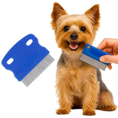 Dog Grooming Comb for Tear Stain and Mucus Removal Gentle Eye Crust and Stain Cleaner Ideal for Daily Use in Pet Care Set of 2