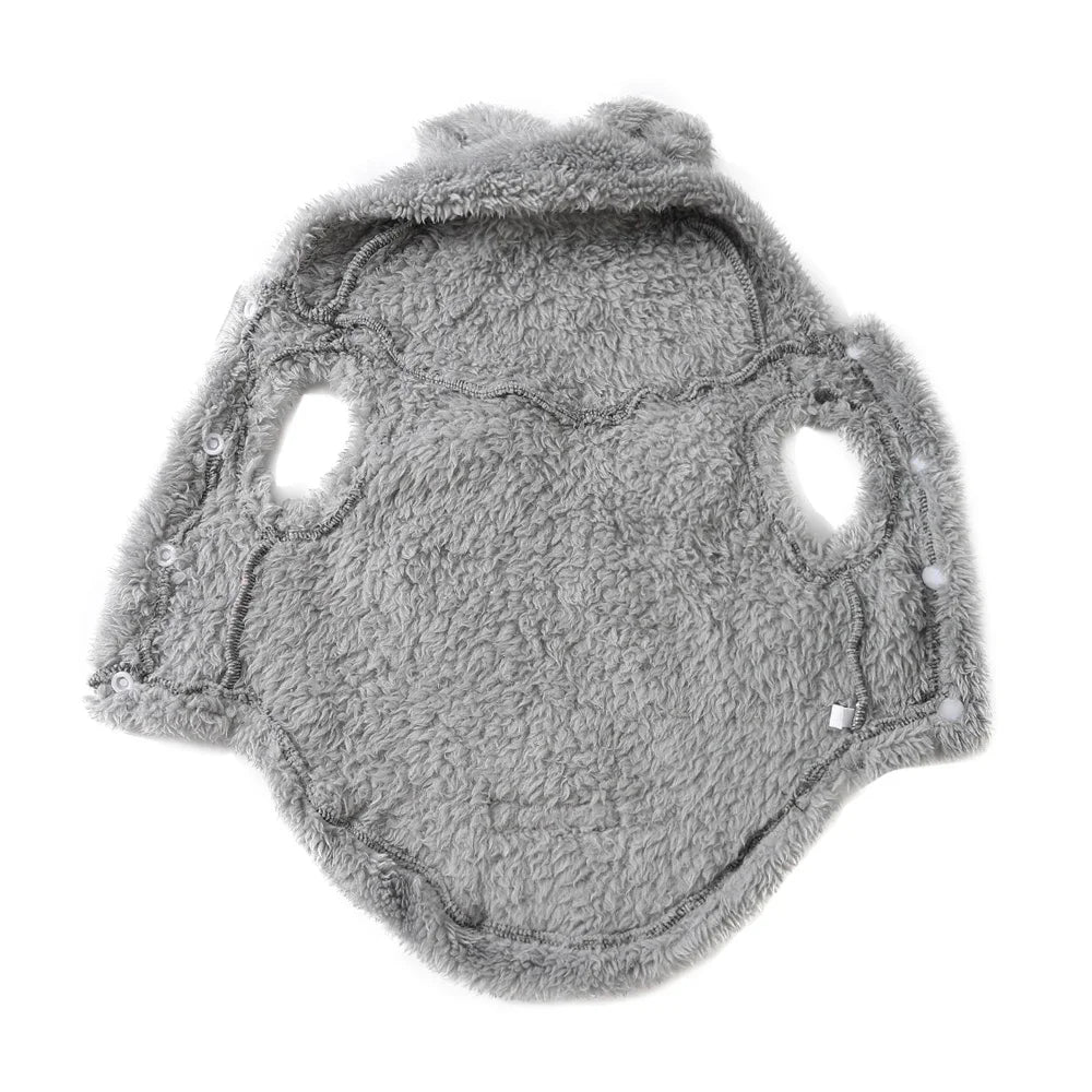 Pet Cats Coat Hoodie For Small Medium Dogs Winter Warm Fleece Puppy Kitten Clothes Jacket Cozy Cute Sphynx Cat Sweater Apparel