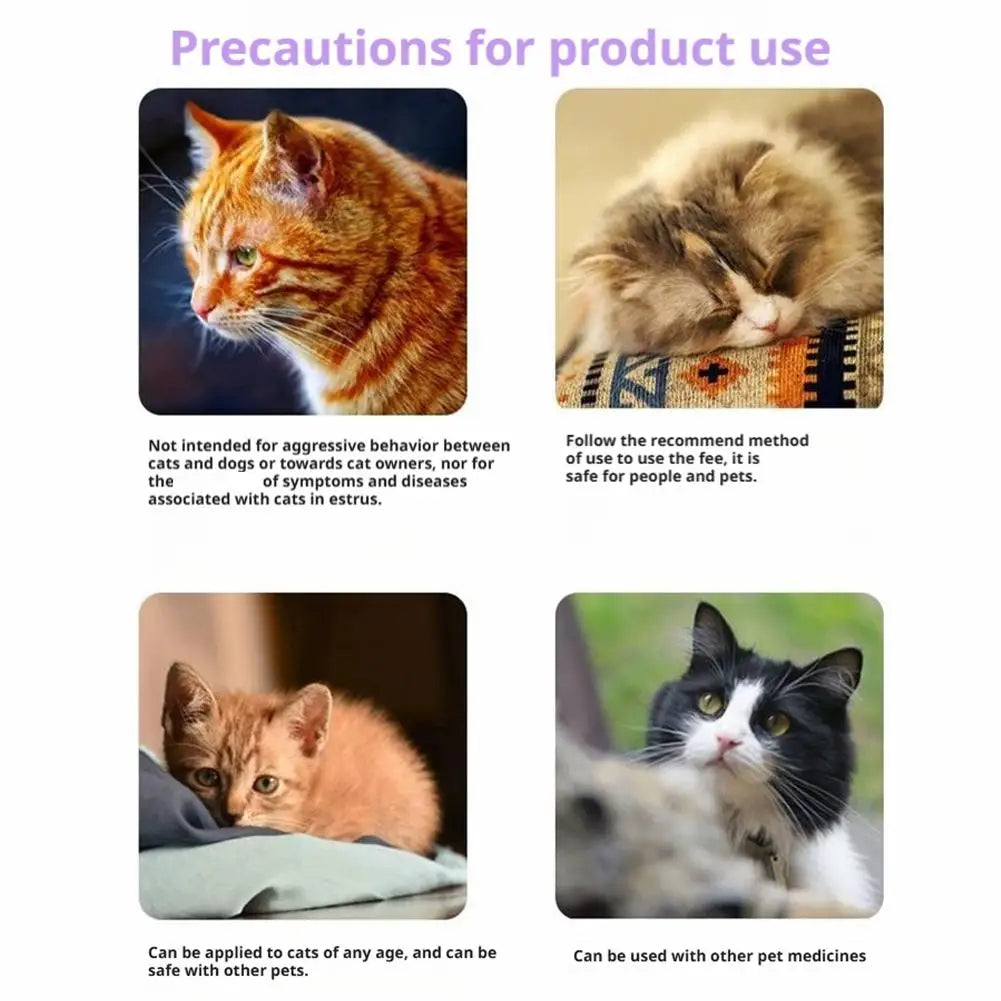 1/2pcs 48ML Pet Diffuser Stop Scratching Peeing Calming Pheromone Plug In Safe For  Anxious Cats Dogs Anti Stress Behavior Aid