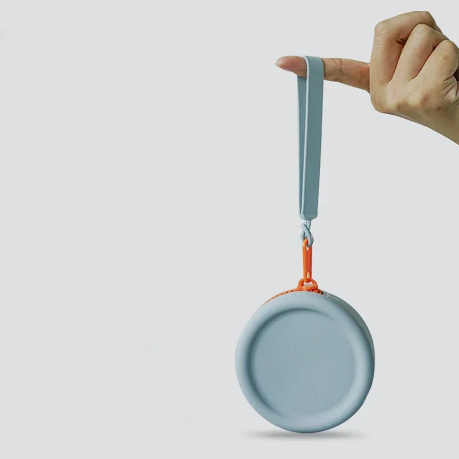 1Pc Pet Supplies Silicone Dog Food Bag Outdoor Training Dog Training Dog Treat Training Pouch Waterproof Dog Snack Training Bag