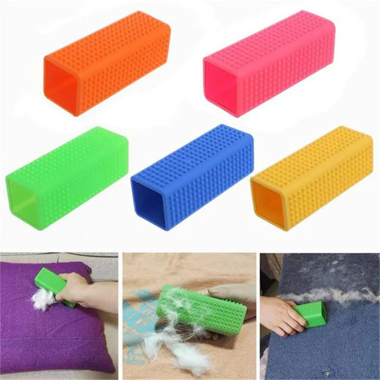 Car Animal Hair Brush for Dog Hair Short Brush for Dogs Long  Cat Pet Hair Silicone Hollow Rubber Cleaning Brush GSZ01