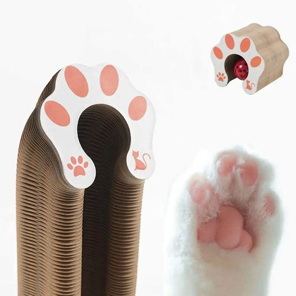 Durable Kitty Kurlz Cat Toy Cat Accordion Magic Organ Cat Scratching Board Cat Toy Ball Scratch Pad Cat Scratcher Kitty Kurlz
