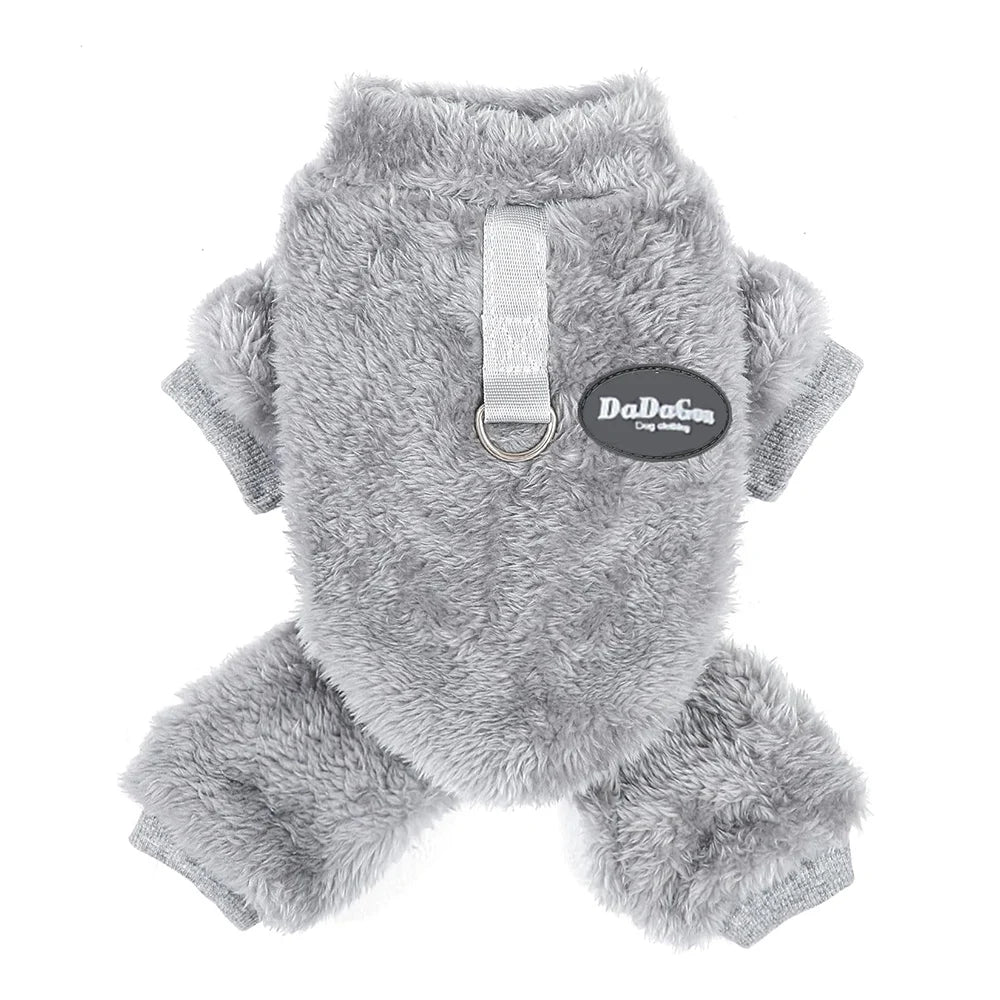 Dog Sweaters for Small Dogs Winter Pet Clothes Boy Girl Fleece Puppy Pajamas Doggie Outfits for Chihuahua Yorkie Cat Apparel