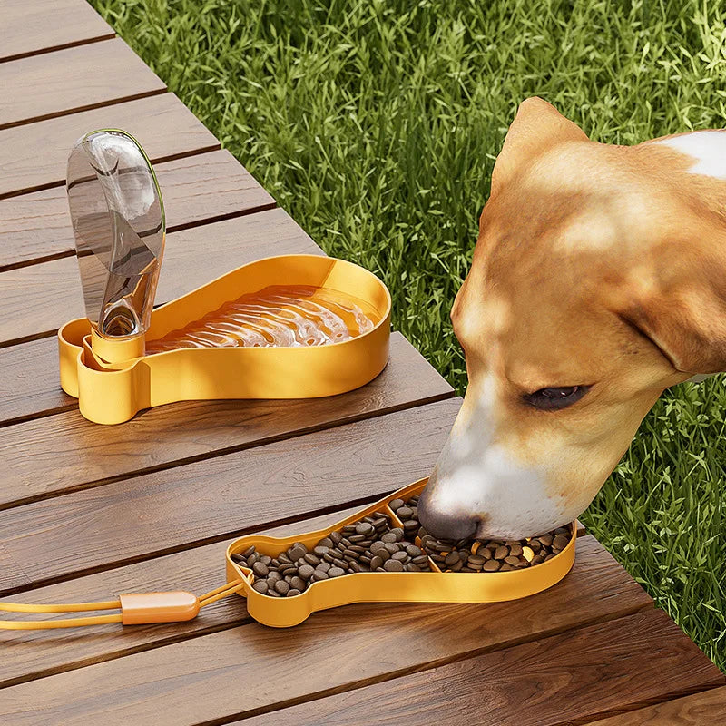 1Pcs Pet Water Bowl & Outdoor Feeder Portable Travel Cup for Cats Dogs Plastic Portable Dog Cat Bowl Travel Water Dish for Pets