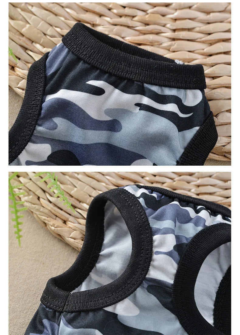 Cotton Vest Dogs Clothes For Small Dogs Chihuahua Clothes Summer Animals Cartoon Vest Dog T-Shirt For Small Dog Medium Yorkshire