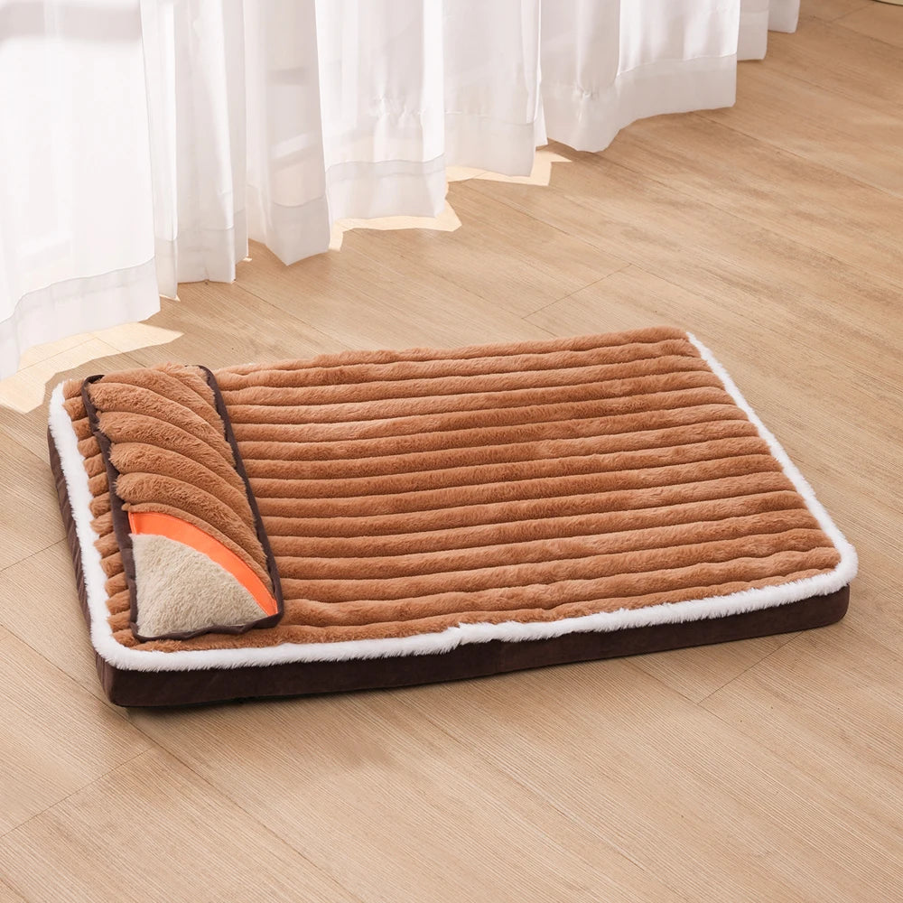Medium Dog Kennel Washable Small Cat Nest Remolvable Elastic Cat Bed for Dog Sleeping Mat Puppy Sofa Cushion with pillow