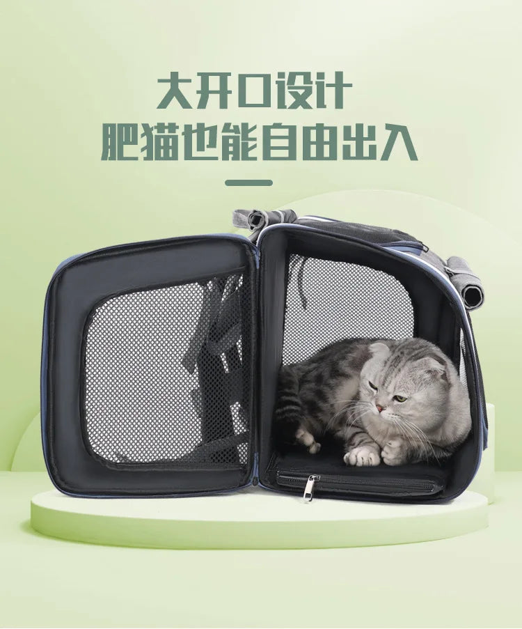 Mo Chong Car-mounted Pet Bag, a Portable Handheld and Backpack for Outdoor Use. Nordic-style Bicycle-mounted Cat Bag and Dog Bag