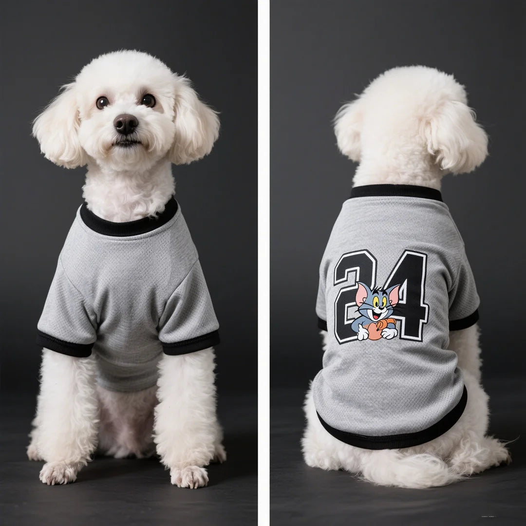 Tom Cat IP Pet Clothes For Dogs Pet Supplies Breathable Cool Comfortable Soccer Jerseys Small-sized Dog Breeds Cool And Stylish