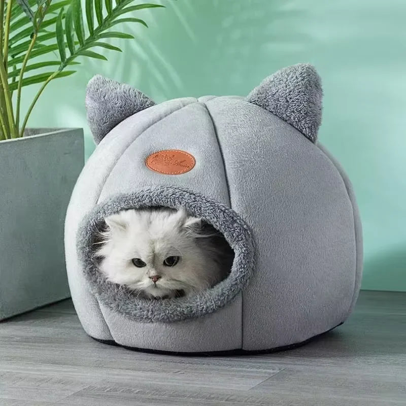 Winter Warm Cat Nest Soft Material Three Models Comfortable Mat Bottom Waterproof Pet Nest House Living Room Bedroom Deep Sleep