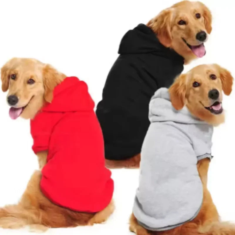 Winter Dog Clothes Sport Hoodies Sweatshirts Warm Coat Clothing Autumn for Small Medium Large Dogs Big  Pets Puppy hooded sweats