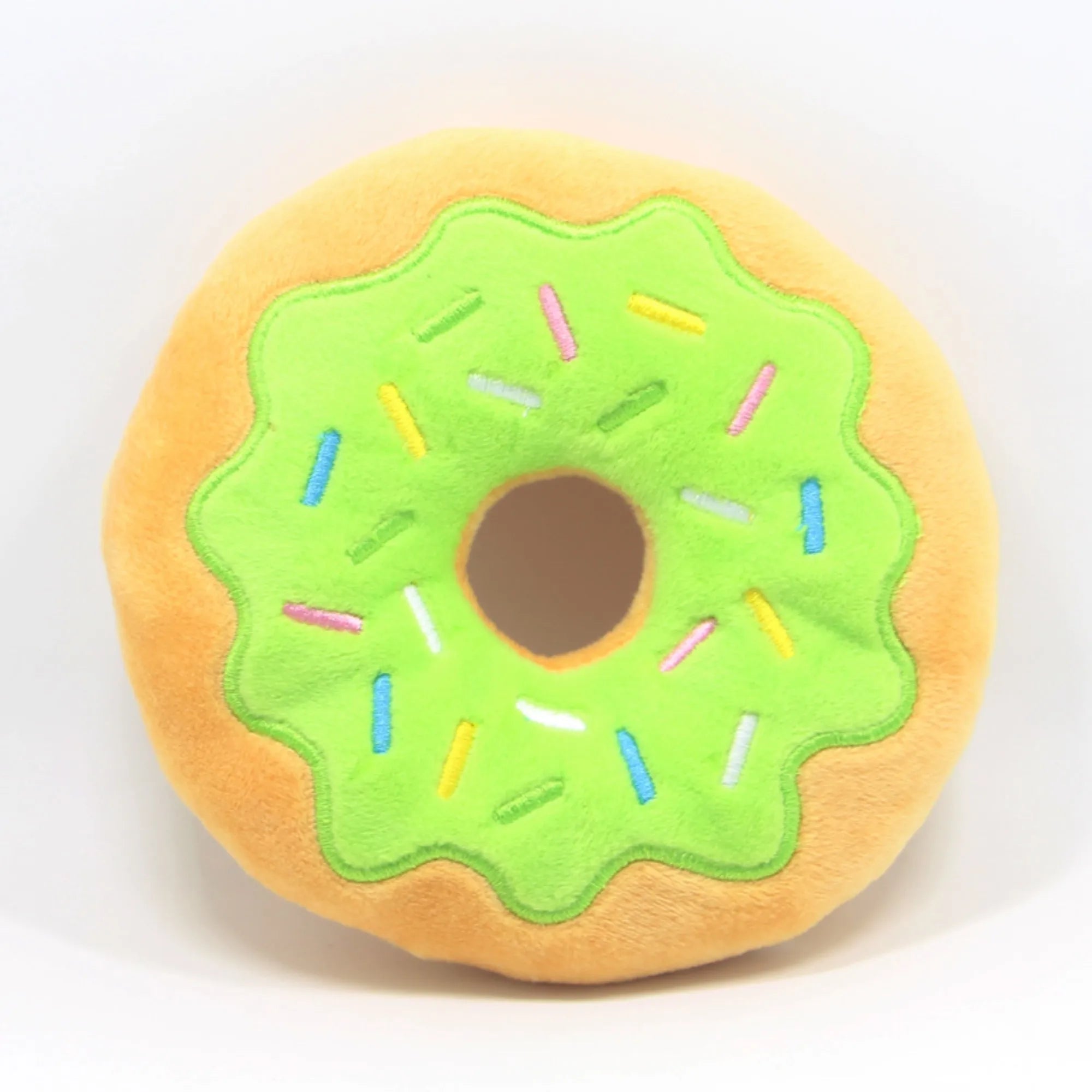 Dog Toys Donut Plush Soundmaking Cute Toy Pets Dog Squeaky Sound Funny Interactive Bite-Resistant Chew Biting Teeth Grinding