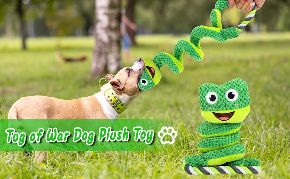 Interactive plush squeaky toys are suitable for large, medium and small dogs - intelligent breed puppy toys