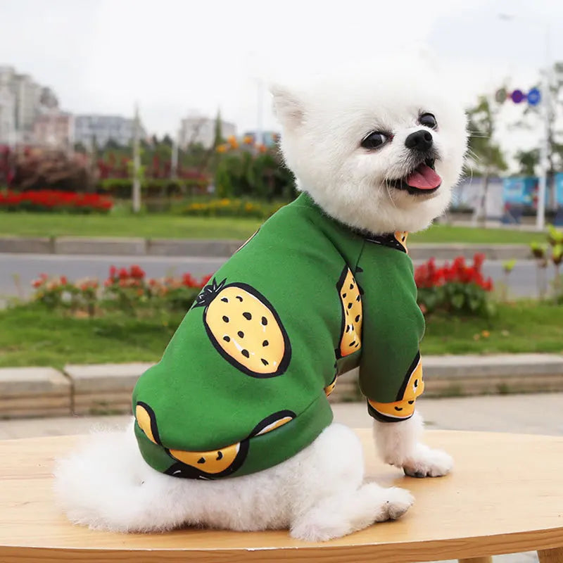 Small Dog Hoodie Coat Winter Warm Pet Clothes for Bulldog Chihuahua Shih Tzu Sweatshirt Puppy Cat Pullover Dogs