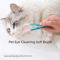 1PCS Silicone Cat Eye Brush for Shorthair and Longhair Cats for Cleaning Eyes and Whiskers Cat Cleaning and Grooming Essentials