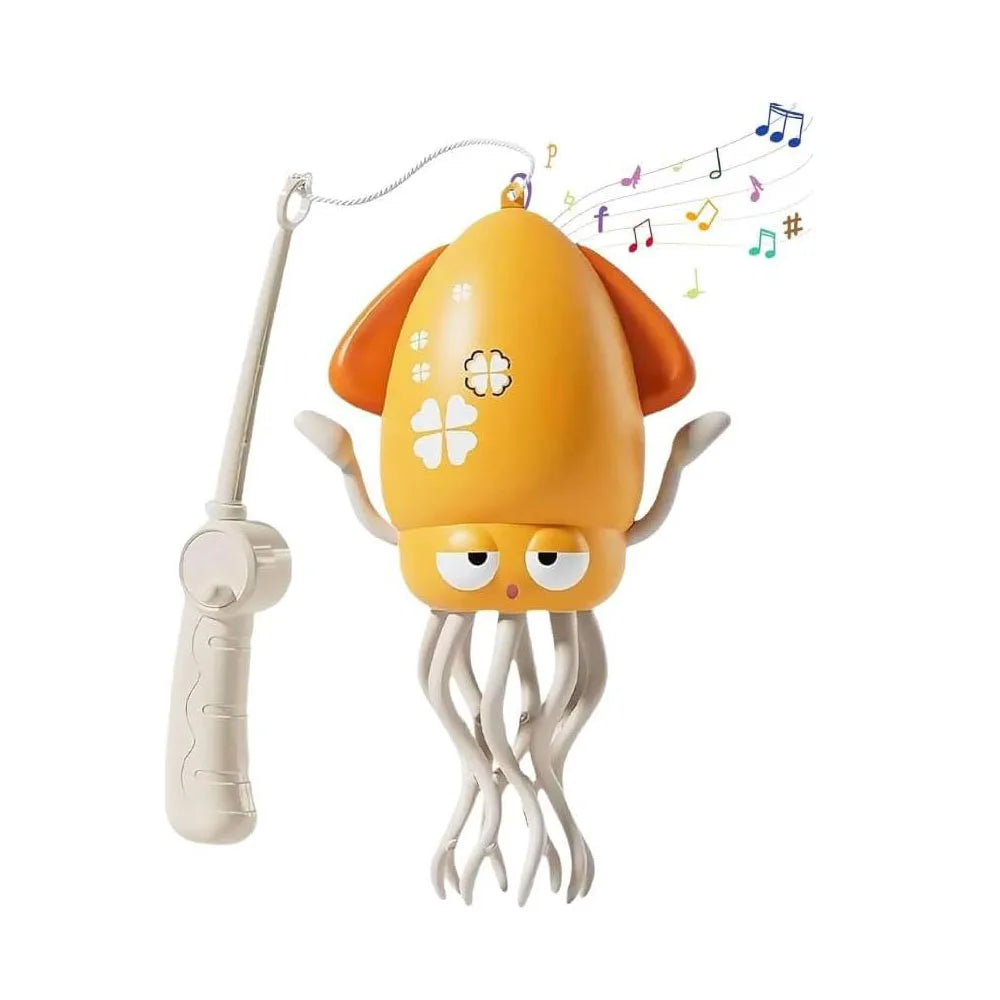 Electric Dancing Squid Auto-Sensing Obstacle Avoidance Electronic Pet with Music and Light Rechargeable Interactive Toy Gifts