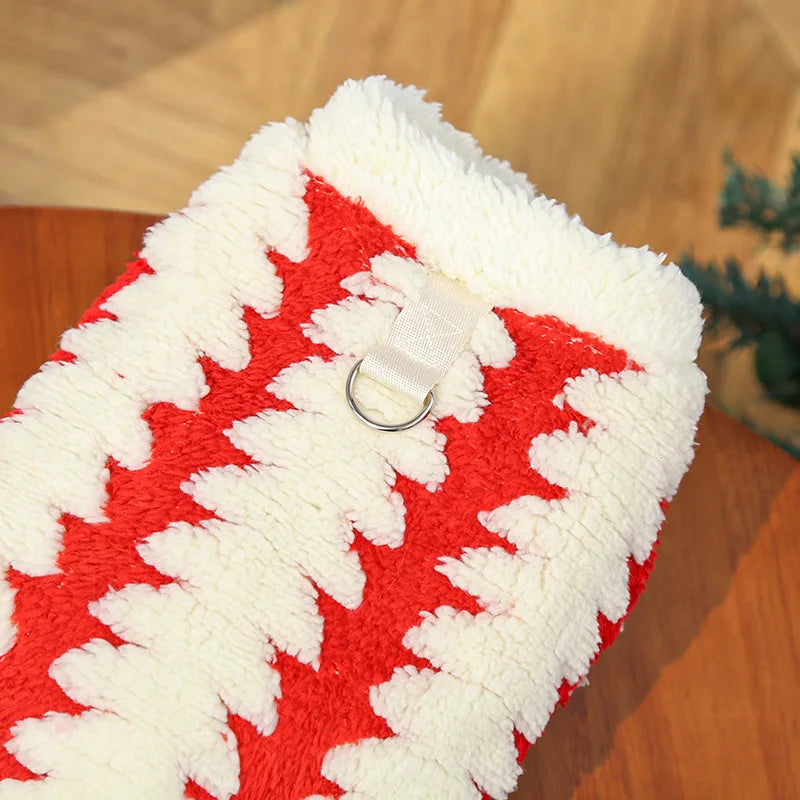 Christmas Day cat clothes, cat pet clothes, autumn and winter dog clothes, plush new products, holiday high