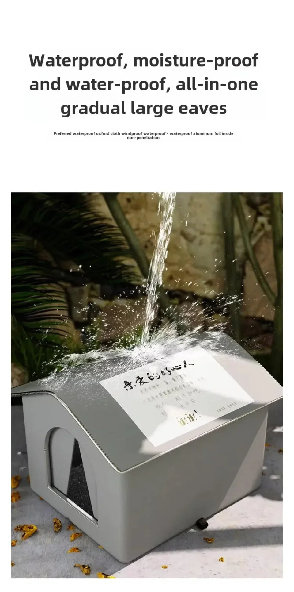 Cat Nest Waterproof Stray Cat House Outdoor Feral Large Capacity Pet Rainproof Moisture Large Winter Warm Love Stray Cat Nest