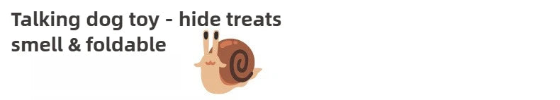 Pet Puzzle Can Sound Collapsible Snail-type Plush Toys, Hidden Food Grinding Teeth Resistant Dog Interactive Training Toys