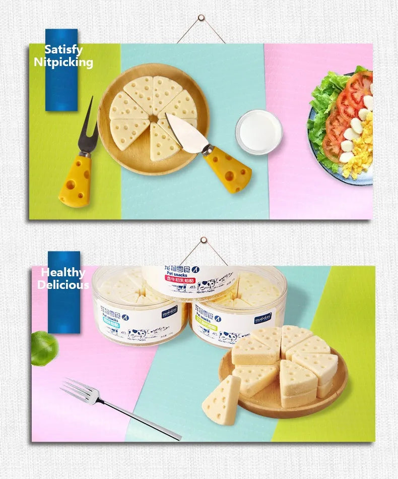 Pet Freeze-dried Food High Calcium Cheese Rich in Nutrients Cat Dog Snacks Aid Digestion Snacks Calcium Supplements Dairy tablet