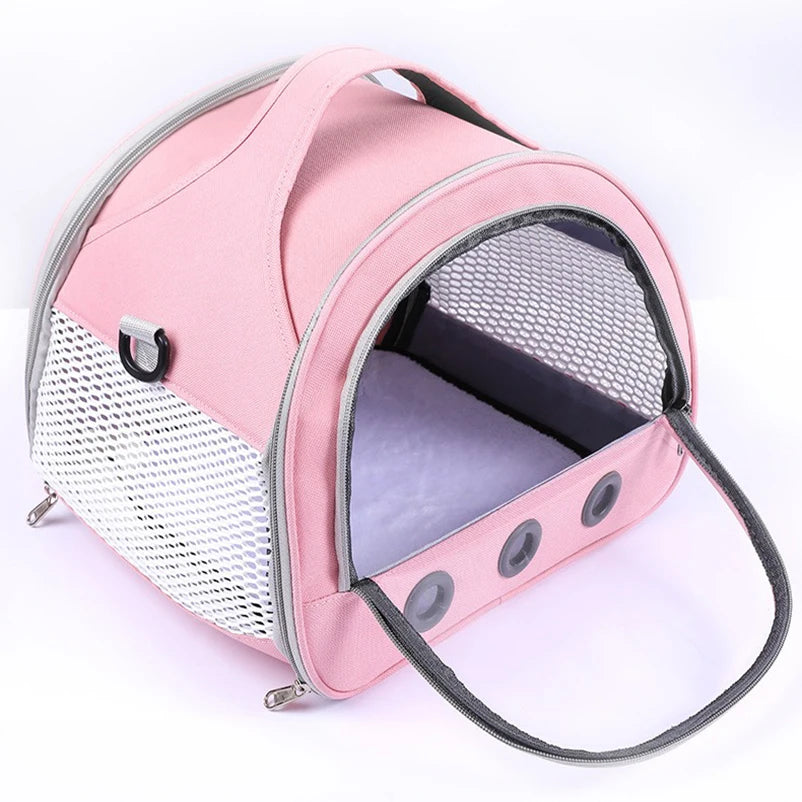 Cat Dog Bird Rabbit Carrier Bag With Thick Cotton Cushion Pet Aviation Backpack Anti-suffocation Portable Travel Bag Pet Dog Bag