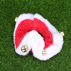 Pet Santa Hat Collar Set Size S Fashion Christmas Dog Cat Holiday Wedding Outfit Pet Santa Hat Dog Chrsitmas Accessory