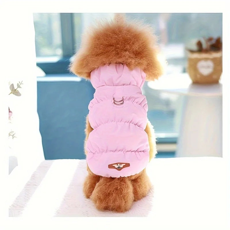 Soft Warm Dog Clothes Winter Padded Puppy Cat Coat Jacket For Small Medium Dogs Chihuahua French Bulldog Poodle Vest Pet Outfit