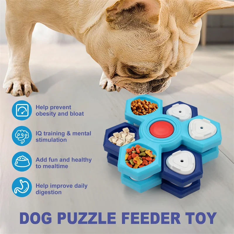 Dog Puzzle Toys Dog Training Boredom Interactive Puzzle Feeding Toys Slow Food Tray Pet Feeding Supplies