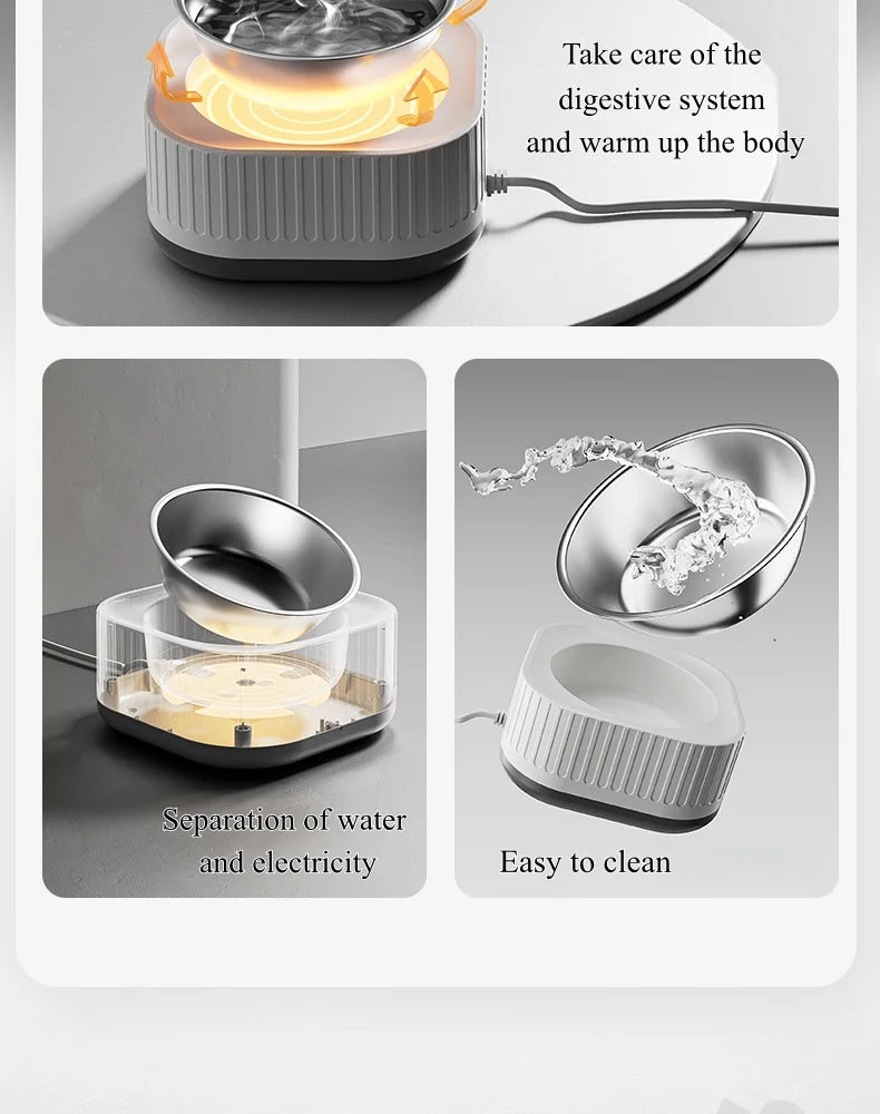 Cat Constant-Temperature Drinking Water Heater, Dog Automatic Heat-Retaining Bowl, Winter Constant-Temperature Pet Supplies