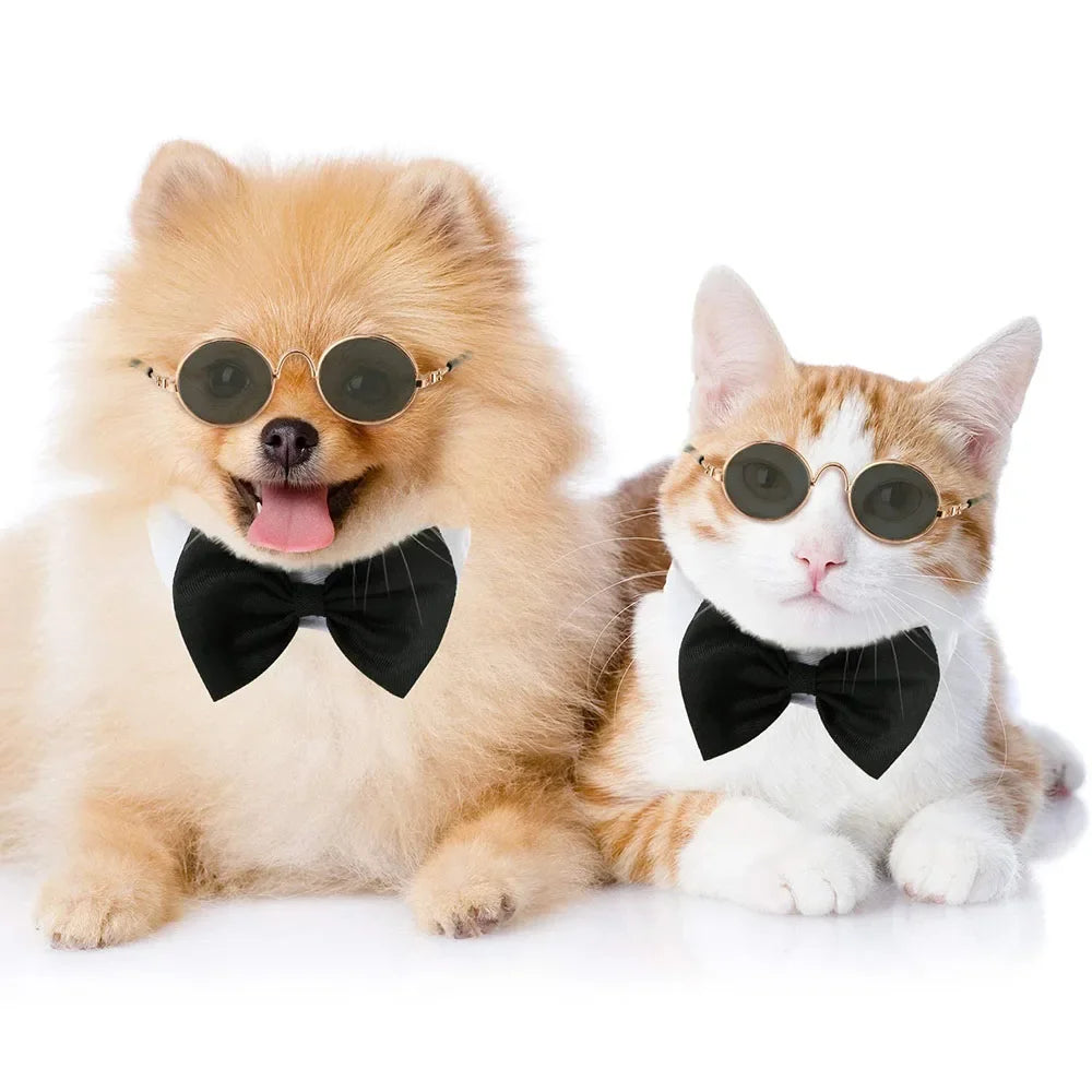 Dog Cat Tuxedo Collar Cat Wedding Bowtie Puppy Bow Tie Tux Collar Costume Birthday Easter Valentines Dog Bowtie Pet Accessories