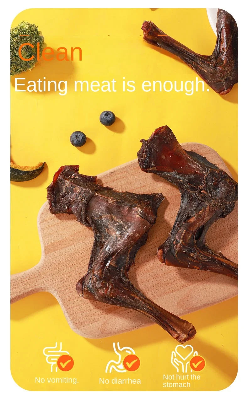 Pet Snacks Dried Lamb Legs Dog Snacks Crispy Big Bones Adult Dog and Puppy Molar Sticks Tooth Cleaning Bone Food Pet Snacks